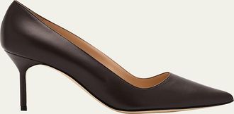 Manolo Blahnik BB 70mm Lambskin Stiletto Pumps