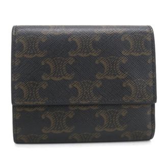 Celine Brown Pvc Wallet (Tri-Fold) (Pre-Owned)
