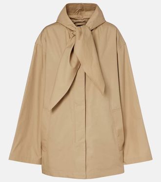 Toteme Chaqueta t&eacute;cnica de algod&oacute;n con pa&ntilde;uelo