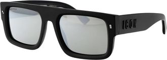 Dsquared2 Icon 0008/S Zonnebrillen - Heren - Zonnebrillen - Zwart - 54 MM - Accessoires