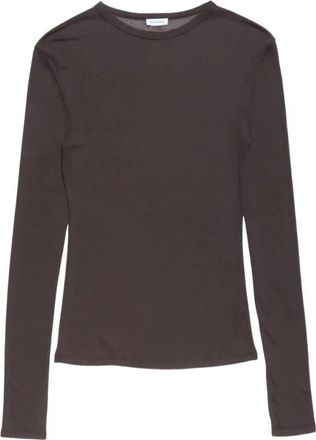 Acne Studios Rw-Wn-Tshi 000003 - Dames - Longsleeves - Bruin - S - Tops