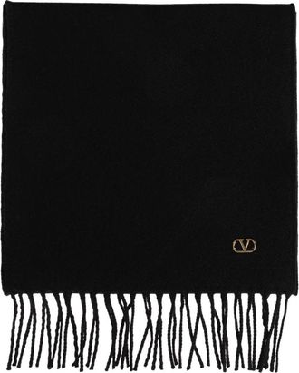 Valentino Garavani Cashmere Sjaal - Dames - Wintersjaals - Zwart - ONE Size - Kasjmier - Accessoires