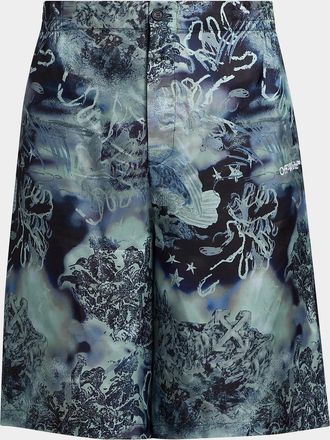 Off-white Land & Sky Bowl Shorts