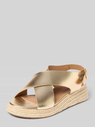 Only Sandalen mit gl&auml;nzendem Design Modell MINERVA in Gold, Gr&ouml;&szlig;e 41