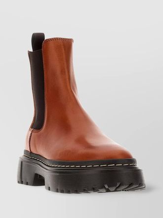 ブーツその他 HOGAN Leather ankle boots Chelsea Ankle Boots Hogan 10-Storey BLACK for Woman