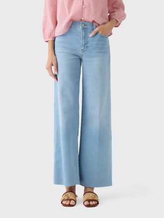 Frame Denim Le Slim Palazzo Jean In Hush Raw After