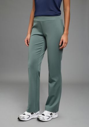 Laura Scott Jerseyhose LAURA SCOTT BOOTCUT, Damen, Gr. 34, N-Gr, salbeigr&uuml;n, Obermaterial: 95% Polyester, 5% Elasthan, unifarben, Basic, Hosen Jerseyhose, aus Pol