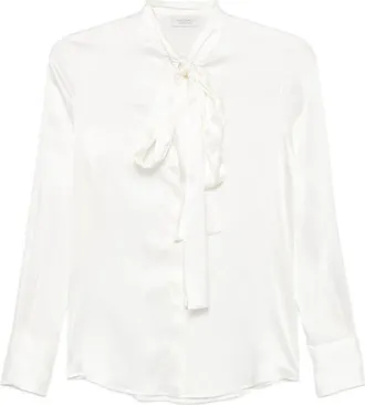 Mazzarelli Pussy-bow Silk Blouse