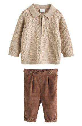 Next Pullover & Pants Set in Neutral at Nordstrom, Size 12-18M