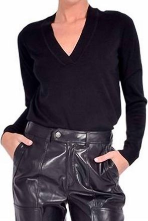 Cami NYC Camden Lace Back Sweater In Black