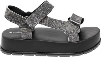 Melissa Flowing Platform Denim - Dames - Sandalen - Grijs - 41 EU - Denim - Schoenen