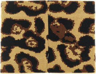 Goldbergh Leopard-Print Wool Blend Beanie - Camel