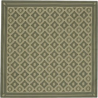 Dr&ocirc;le de Monsieur monogram-jacquard cotton scarf - men - Cotton - One Size - Green