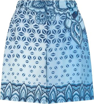 Alberta Ferretti Mujer, Pantalones cortos, Azul, Talla: S