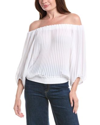 Vince Camuto Off The Shoulder Pleated Blouse