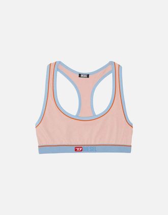 Diesel Womens Ufsb Mileys Bralette, Pink - Size: 10/8
