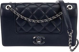 Chanel Blue Mademoiselle Single Flap Bag