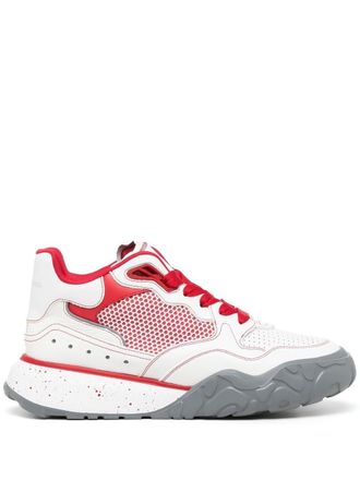 Alexander McQueen Court Trainer chunky sneakers - men - Leather/Polyester/Rubber - 42.5 - White