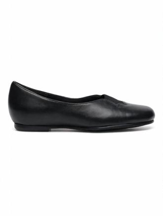 Munro Womens Luna Flats In Black Kid Leather