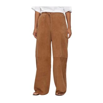 Arma Nadia Suede Broeken - Dames - Broeken - Bruin - Maat: XS Su&egrave;de