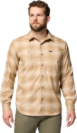 Columbia Mens Silver Ridge Utility Lite Plaid Long Sleeve, Delta Ridge Ombre, Large