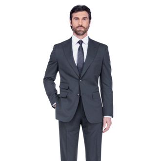 English Laundry Mens Wool & Cashmere Suit - Charcoal