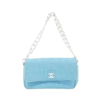 Chanel Pre-owned Vintage Schoudertas - Dames - Pre-owned - Blauw - Maat: ONE Size