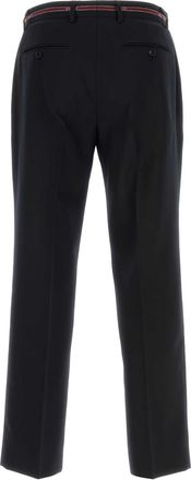 Gucci Mens Wool Selvedge Trousers Blue