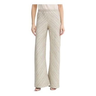 Forte_Forte Dames, Broeken, Beige, Maat: M Katoen