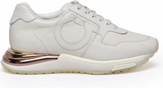 Ferragamo White Leather Sneakers