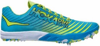 Hoka One One Mens Evo Xc Spike Shoes In Cyan