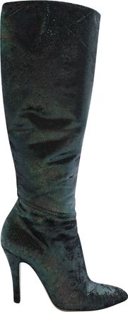 Maison Margiela Maison Martin Margiela Pointed-Toe High Boots in Multicolor Glitter