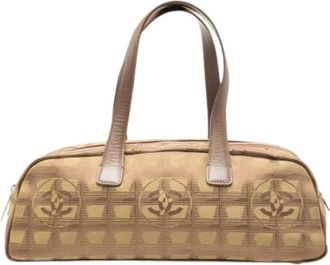 Chanel Pre-owned Handbags, female, Brown, Size: ONE SIZE Pre-owned Vintage Nylon Handbag