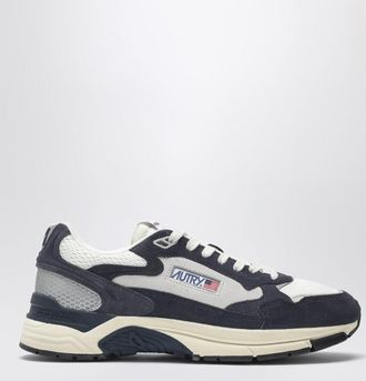 Autry Hyperway sneakers in blue and silver mesh and suede