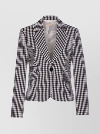 Liu Jo v-neck blazer checked pattern