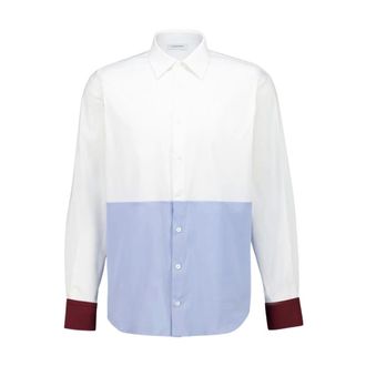 Ferragamo Colour Block Poplin Shirt - male - Ferragamo - Casual Shirts - Multicolor - M - Shirts