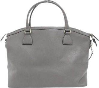 Gucci Pre-owned Vintage Tote Bag - Dames - Vintage Shopper - Grijs - ONE Size - Leer - Vintage