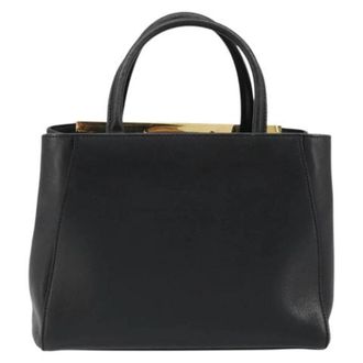 Fendi Pre-owned Vintage Handbag - Dames - Vintage Handtas - Zwart - ONE Size - Leer - Vintage