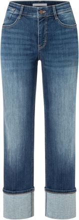MAC Broeken Regular-fit-Jeans MAC LAURA, Damen, Gr. 36, N-Gr, fancy nonrepairot blau, Denim/Jeans, Obermaterial: 88% Baumwolle, 10% Polyester, 2% Elasthan, unifar