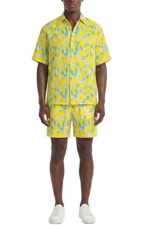 Area Stars Callen Short in Lemon at Nordstrom, Size X-Large