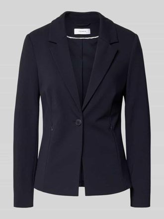 Comma Blazer mit Reverskragen in Dunkelblau, Gr&ouml;&szlig;e 34