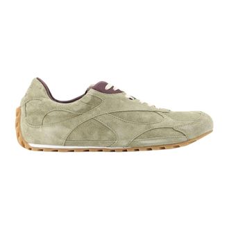 Bottega Veneta Schoenen, Heren, Beige, 39 EU, Su&egrave;de, Orbit Flash Suede Sneakers