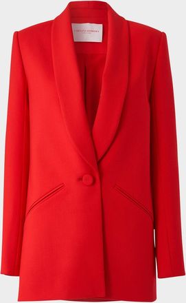 Carolina Herrera Shawl-Lapel Single-Breasted Jacket