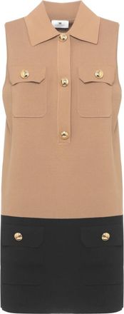 Elisabetta Franchi Viscose Jurk - Dames - Korte kleedjes - Veelkleurig - XL - Kleedjes