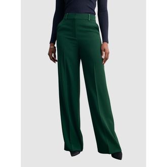The Fold Adelaide Clever Crepe Pants in Green at Nordstrom, Size 8