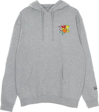 Market Devil Arc Hoodie X The Simpsons - Heren - Hoodies - Grijs - M - Katoen - Hoodies & sweatvesten