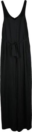 A|X Armani Exchange Black Viscose Wide-Leg Jumpsuit