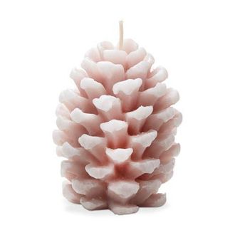 Tag Frosted Pine Cone BCandle Sculpted Paraffin Wax in Pink at Nordstrom