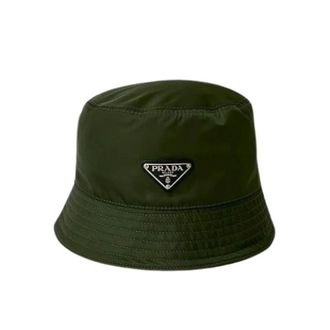 Prada Pre-owned Accessories, female, Green, Size: ONE SIZE Pre-owned Cotton Hat