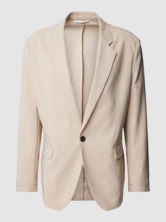 HUGO BOSS 1-Knopf-Sakko mit Pattentaschen Modell Kris in Beige, Gr&ouml;&szlig;e 46